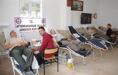 Kan bağışına Jandarma desteği