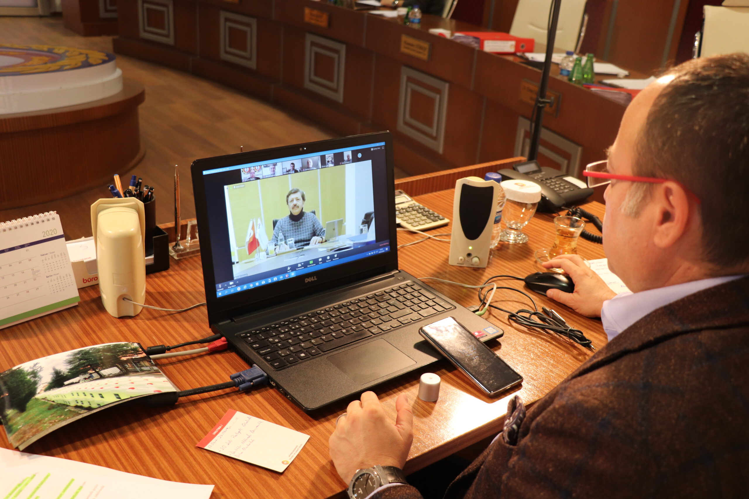 Serteser, Hisarcıklıoğlu’nun video konferans toplantısına katıldı