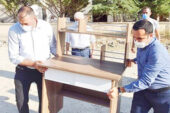 Bayat’ta öğrencilere masa sandalye dağıtıldı