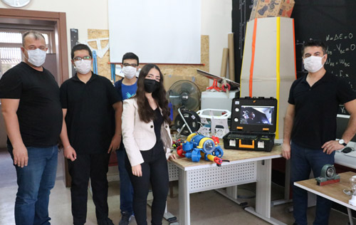 BİLSEM öğrencileri su altı arama robotu geliştirdi