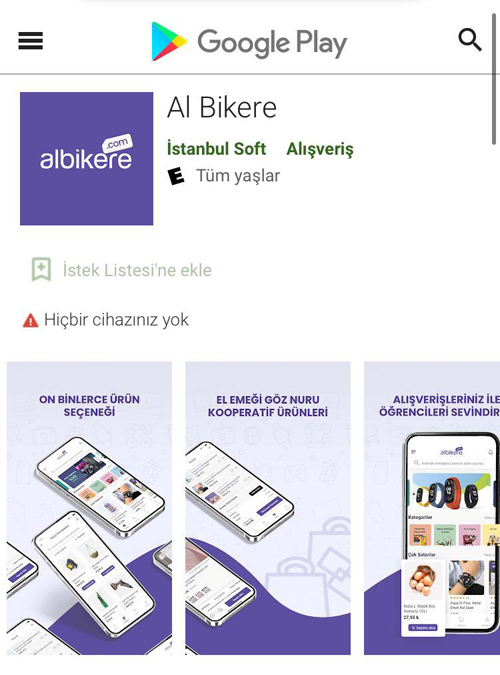 albikere.com artık cebinizde