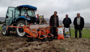 Kızılören’de çiftçilere ücretsiz yağlık ayçiçeği tohumu hibe edildi