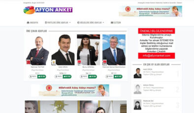 afyonanket.com’da milletvekili adayı oylaması başladı