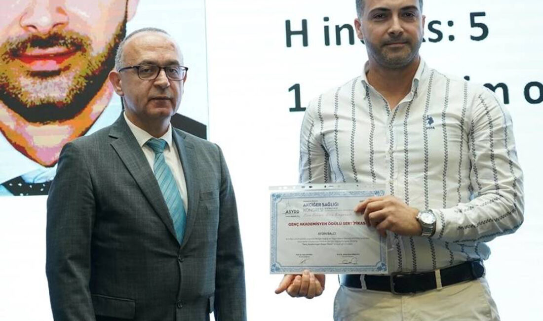 AFSÜ’den Dr. Balcı, Genç Akademisyen Ödülünü Aldı
