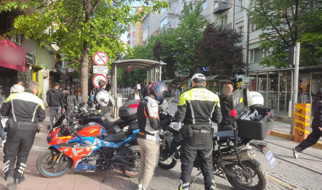 Eskişehir'de polis ekiplerince gerçekleştirilen